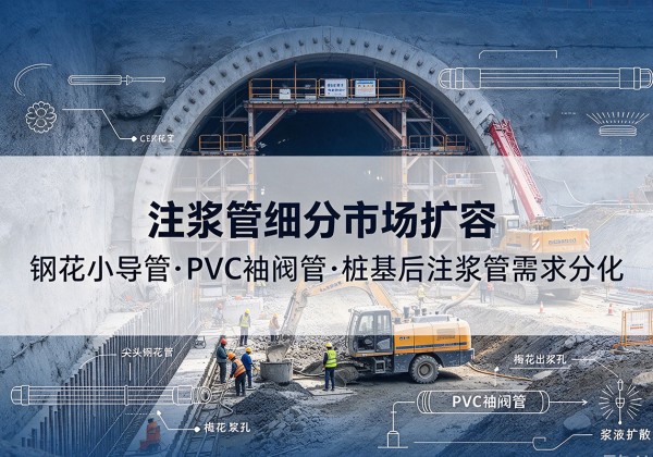 柳南注浆管细分市场扩容，隧道钢花小导管、PVC 袖阀管、桩基后注浆管需求分化